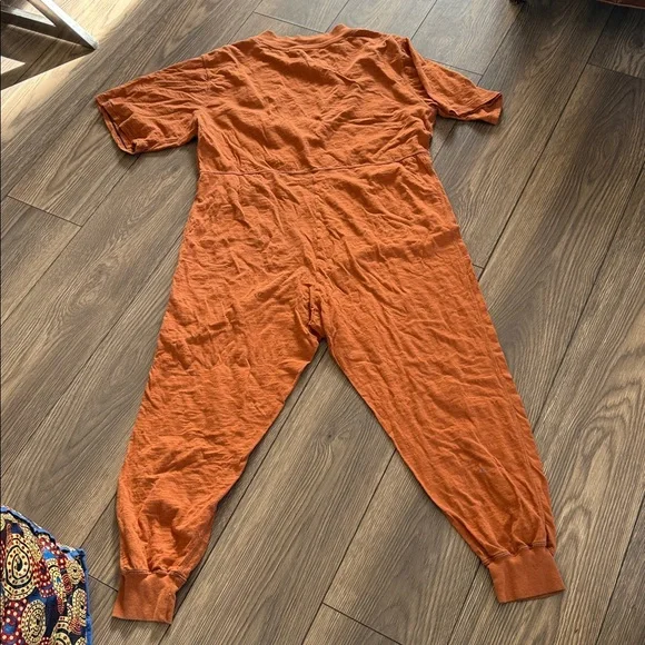 Natural Life Rust Cotton jumpsuit romper xs - Picture 2 of 6